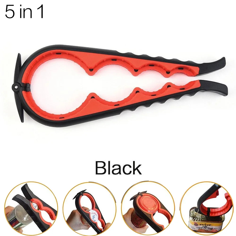 JJYY Multi-functional Home Kitchen Can Opener Non-slip Twist Bottle Opener Lid Opening Tool Kitchen Supplies