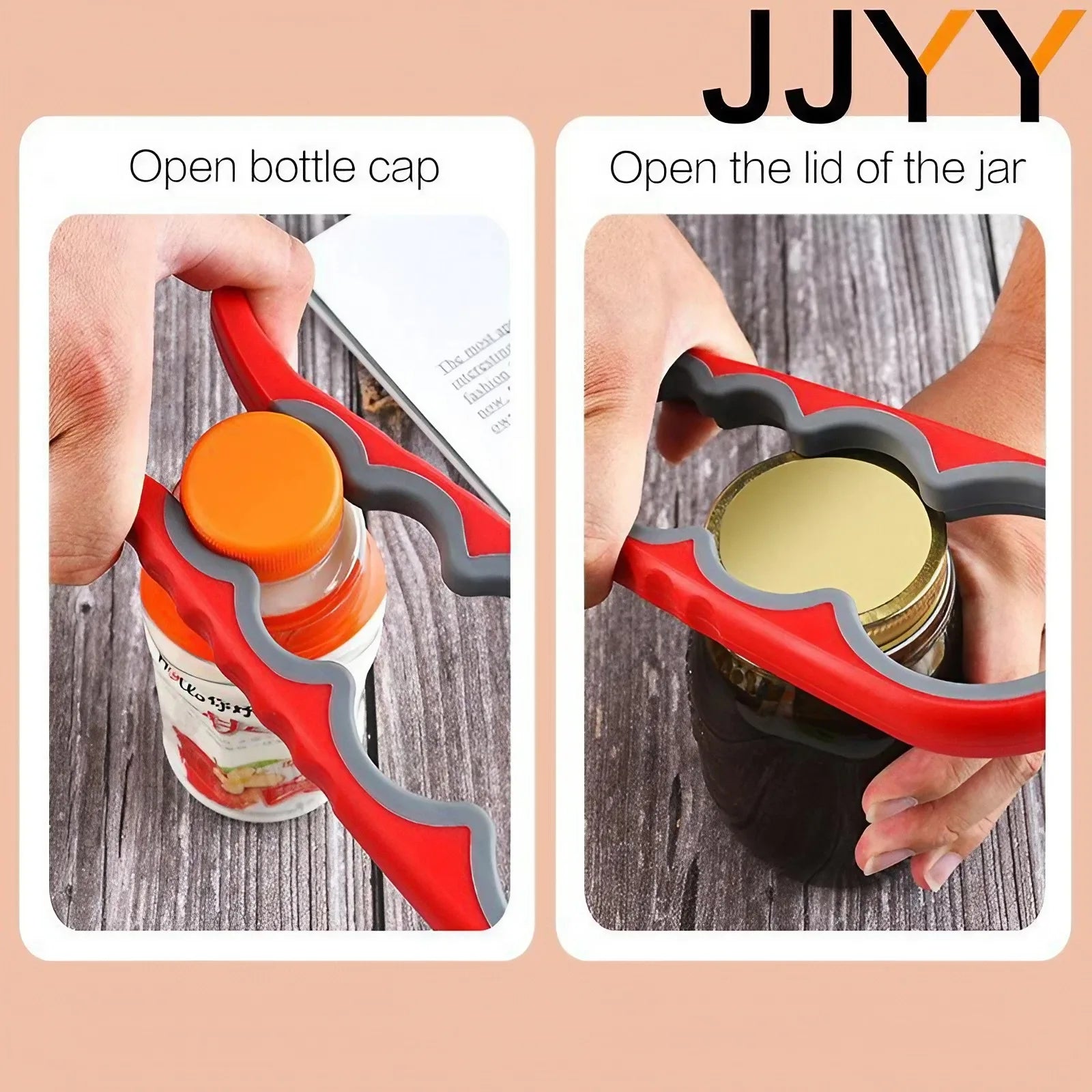 JJYY Multi-functional Home Kitchen Can Opener Non-slip Twist Bottle Opener Lid Opening Tool Kitchen Supplies