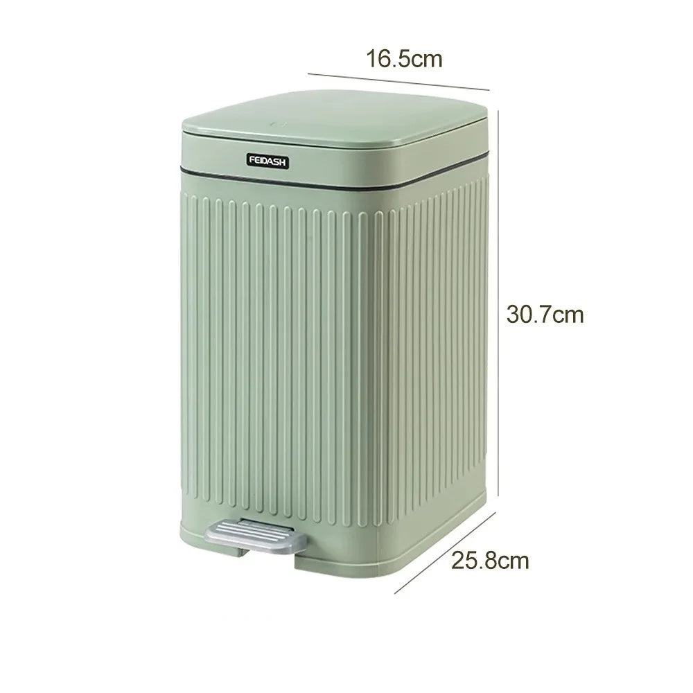 12L Narrow Trash Can With Foot pedal Bathroom Press Type Trash Bin Anti odor Wastebin For Kitchen Toilet