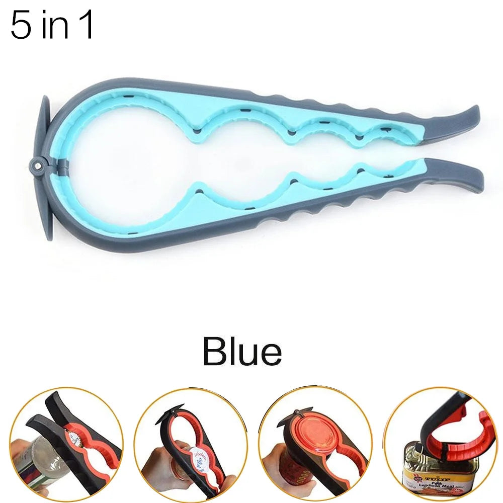 JJYY Multi-functional Home Kitchen Can Opener Non-slip Twist Bottle Opener Lid Opening Tool Kitchen Supplies