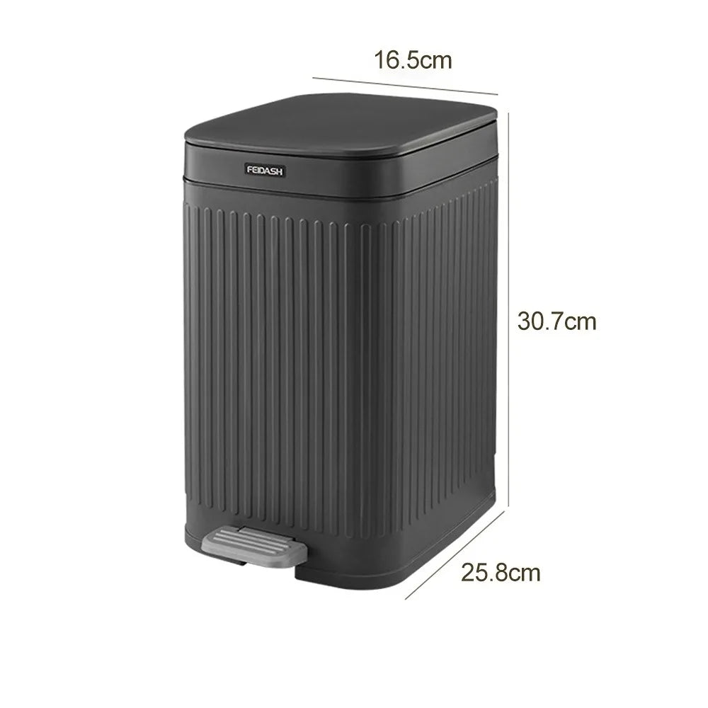 12L Narrow Trash Can With Foot pedal Bathroom Press Type Trash Bin Anti odor Wastebin For Kitchen Toilet